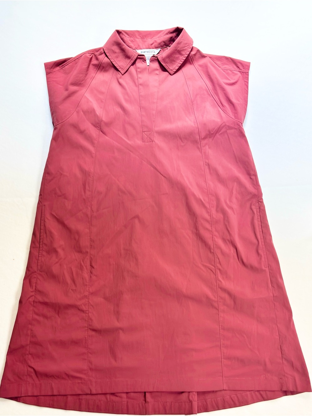 Athleta Sleeveless Polo Dress in Rose